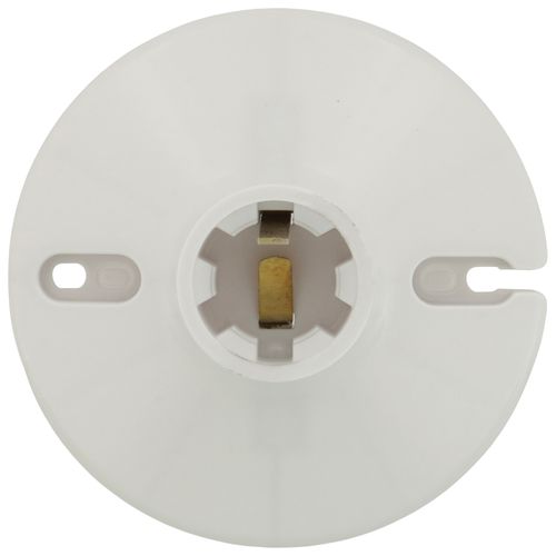 Main product image of 4" Keyless Switch Lampholder, Medium Base, Top Wiring - White (250V, 660W)