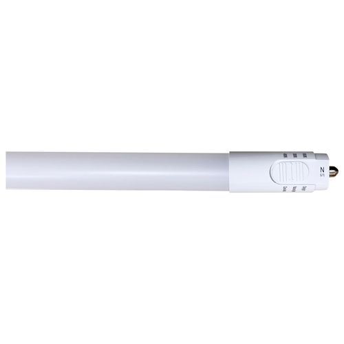 Main product image of 14 Watt T8 LED Bulb - Single Pin Base - CCT Selectable - PET Shatterproof Coated - White Finish - Type B - Ballast Bypass - 48 Inches - 120-277 Volt (10 Pack)