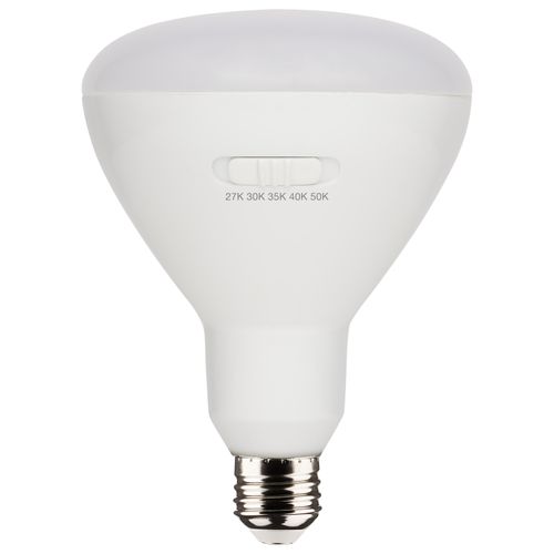 Main product image of 13 Watt BR40 LED Bulb - Medium Base - CCT Selectable - White Finish - 90 CRI - 120 Volt (4 Pack)