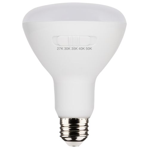 Main product image of 8.5 Watt BR30 LED Bulb - Medium Base - CCT Selectable - White Finish - 90 CRI - 120 Volt (6 Pack)