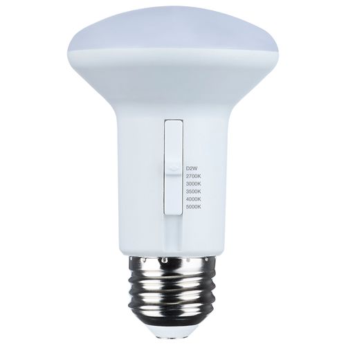 Main product image of 5.8 Watt R20 LED Bulb - 27K/30K/35K/40K/50K CCT Selectable - Dim to Warm - White Finish - 120 Volt (8 Pack)
