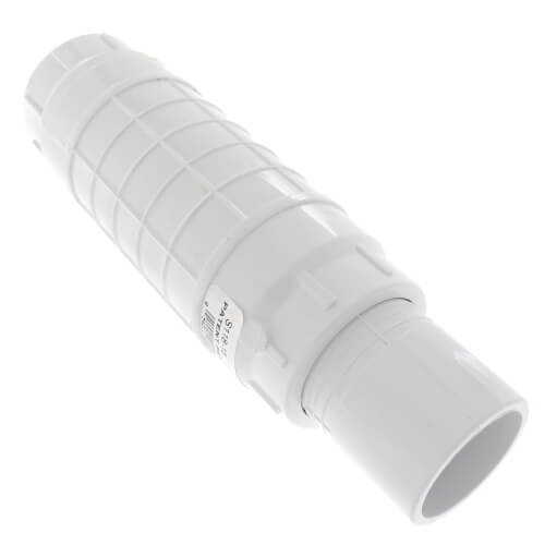 Main product image of 1-1/2" PVC Sch. 40 Repair Coupling (Spig x Soc - PVC White with EPDM O-ring)