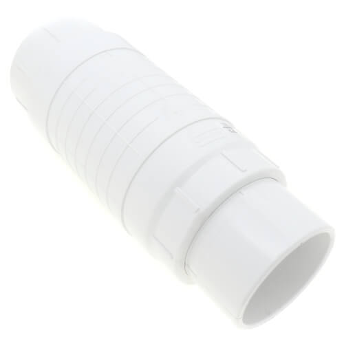 Main product image of 4" PVC Sch. 40 Repair Coupling (Spig x Soc - PVC White with EPDM O-ring)