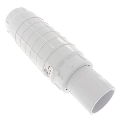 Main product image of 6" PVC Sch. 40 Repair Coupling (Spig x Soc - PVC White with EPDM O-ring)