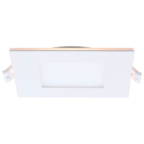 Main product image of 9W LED Direct Wire Downlight with Night Light, 4", Remote Driver, CCT Selectable, Dimmable, Square, White Finish