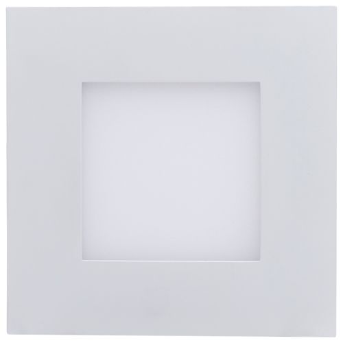 Main product image of 9W LED Direct Wire Downlight with Night Light, 4", Remote Driver, CCT Selectable, Dimmable, Square, White Finish