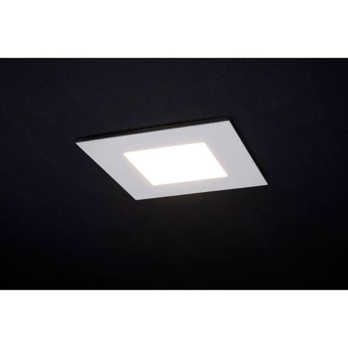 Main product image of 9W LED Direct Wire Downlight with Night Light, 4", Remote Driver, CCT Selectable, Dimmable, Square, White Finish