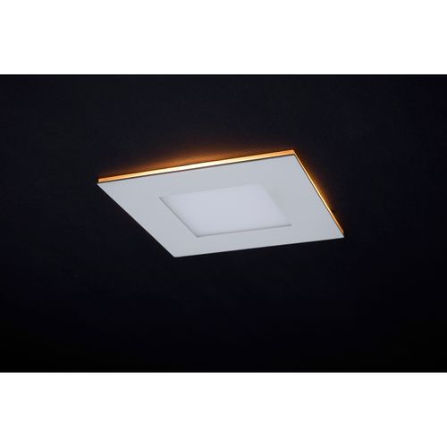 Main product image of 9W LED Direct Wire Downlight with Night Light, 4", Remote Driver, CCT Selectable, Dimmable, Square, White Finish