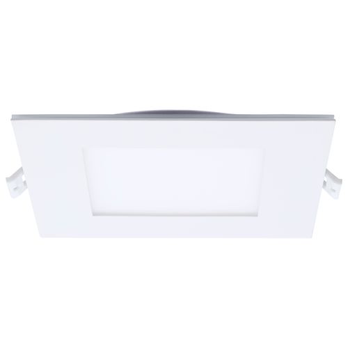 Main product image of 12W LED Direct Wire Downlight with Night Light, 6", Remote Driver, CCT Selectable, Dimmable, Square, White Finish