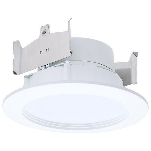Main product image of 8W, 4" LED Downlight Retrofit, 27K/30K/35K/40K/50K CCT Selectable, Regressed Wafer, Round, Matte White Finish