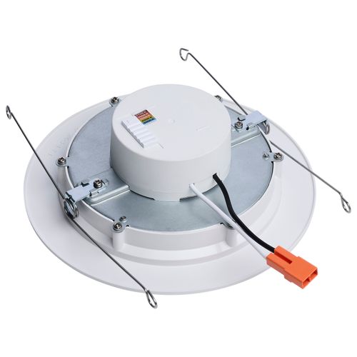 Main product image of 9.5W, 6" LED Downlight Retrofit, 27K/30K/35K/40K/50K CCT Selectable, Regressed Wafer, Round, Matte White Finish