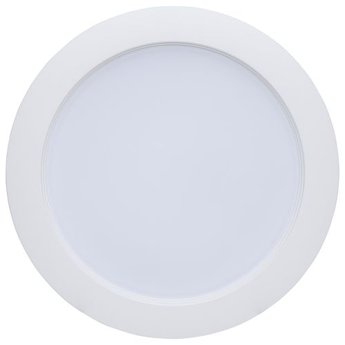 Main product image of 9.5W, 6" LED Downlight Retrofit, 27K/30K/35K/40K/50K CCT Selectable, Regressed Wafer, Round, Matte White Finish