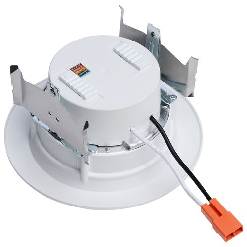 Main product image of 6.5/8/9.3W LED Downlight Retrofit, 27K/30K/35K/40K/50K CCT, 4", Regressed Wafer, Round, Matte White Finish