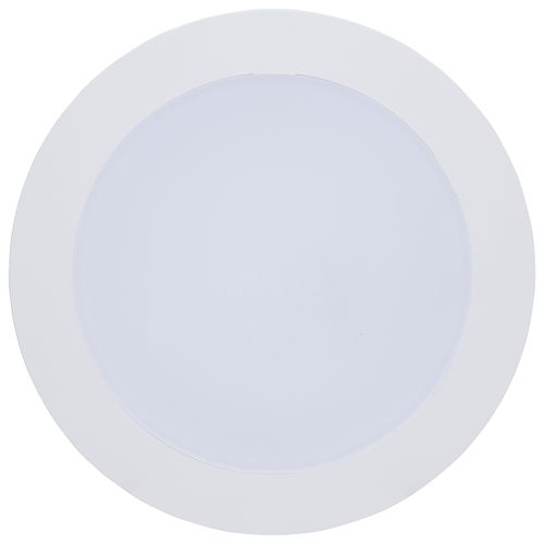 Main product image of 9/11/13W LED Downlight Retrofit, 27K/30K/35K/40K/50K CCT, 6", Flat Wafer, Round, Matte White Finish