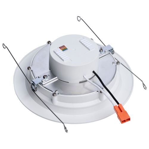 Main product image of 9/11/13W LED Downlight Retrofit, 27K/30K/35K/40K/50K CCT, 6", Regressed Wafer, Round, Matte White Finish
