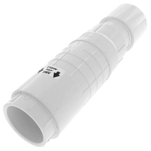 1/2" PVC Sch. 40 Repair Coupling (Soc x Soc - PVC White with EPDM O-ring)
