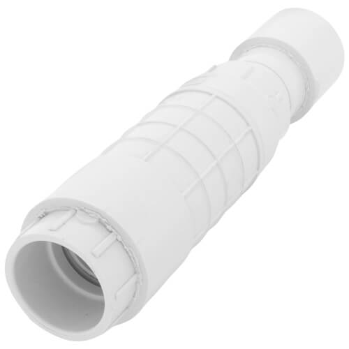 1-1/4" PVC Sch. 40 Repair Coupling (Soc x Soc - PVC White with EPDM O-ring)