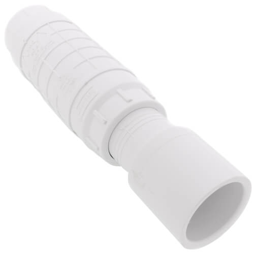 1-1/2" PVC Sch. 40 Repair Coupling (Soc x Soc - PVC White with EPDM O-ring)