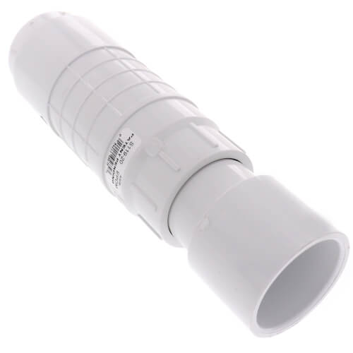 2" PVC Sch. 40 Repair Coupling (Soc x Soc - PVC White with EPDM O-ring)