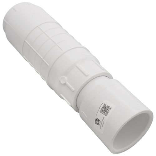 Main product image of 2" PVC Sch. 40 Repair Coupling (Soc x Soc - PVC White with EPDM O-ring)