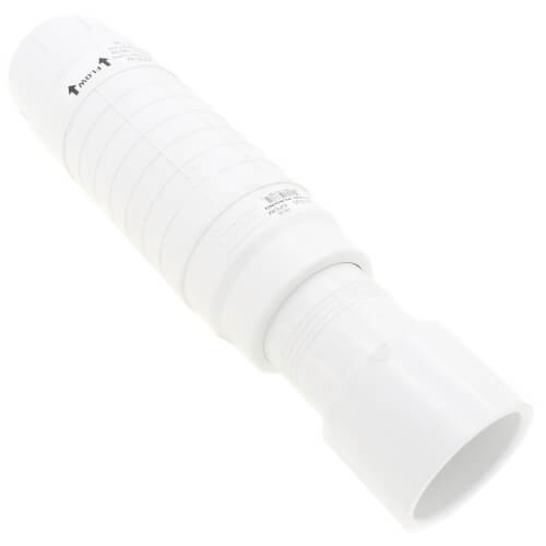 2-1/2" PVC Sch. 40 Repair Coupling (Soc x Soc - PVC White with EPDM O-ring)