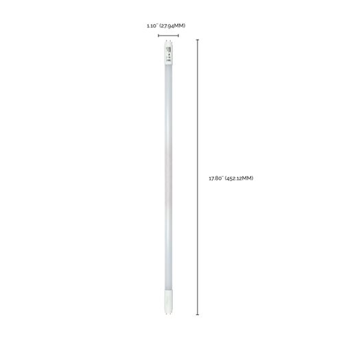Main product image of 7 Watt - 18 Inch - T8 Linear LED Bulb - Medium Bi-Pin G13Base - 4000K - 50000 Average Rated Hours - 750 Lumens - Type B Ballast Bypass (4 Pack)