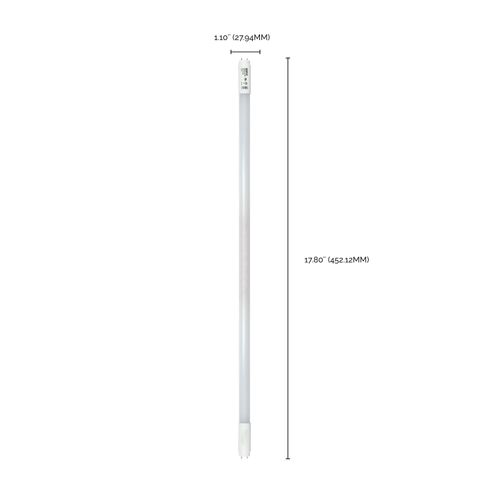 Main product image of 7 Watt - 18 Inch - T8 Linear LED Bulb - Medium Bi-Pin G13Base - 6500K - 50000 Average Rated Hours - 770 Lumens - Type B Ballast Bypass (4 Pack)