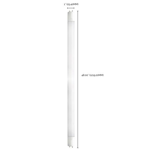 Main product image of 14 Watt - 48 Inch - T8 LED Bulb - 5000K - Medium Bi Pin base - 82 CRI - 50000 Average rated hours -Type B Ballast Bypass - 1800 Lumens - Assembled in the USA (3 Pack)