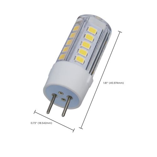 Main product image of 4.5 Watt Mini LED Bulb - GY6.35 Base - 5000K - Clear Finish - 12 Volt (6 Pack)