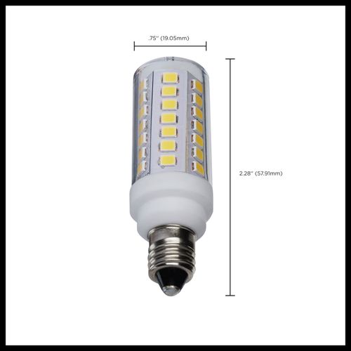Main product image of 5 Watt Mini LED Bulb - Miniature Candelabra Base - 5000K - Clear Finish - 120 Volt (5 Pack)