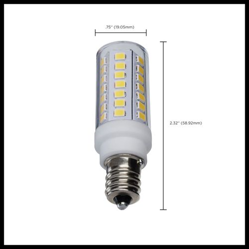 Main product image of 5 Watt Mini LED Bulb - Candelabra Base - 5000K - Clear Finish - 120 Volt (5 Pack)