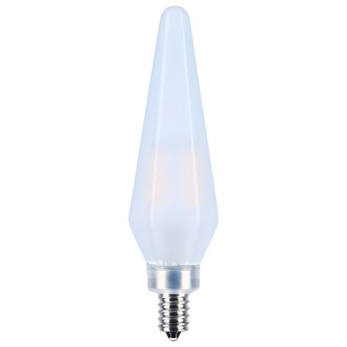 Main product image of 2W Prismatic HX11 LED, 2700K CCT, Candelabra Base, 120V, Frost Finish, 2-Card (12 Pack)