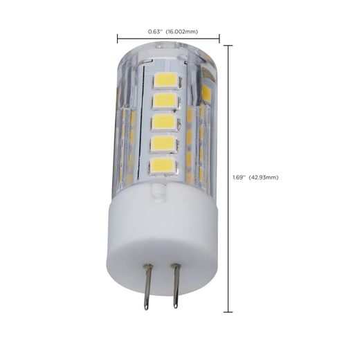 Main product image of 3 Watt T5 LED Bulb - Clear Finish - Bi Pin G4 Base - 5000K - 12 Volt (6 Pack)