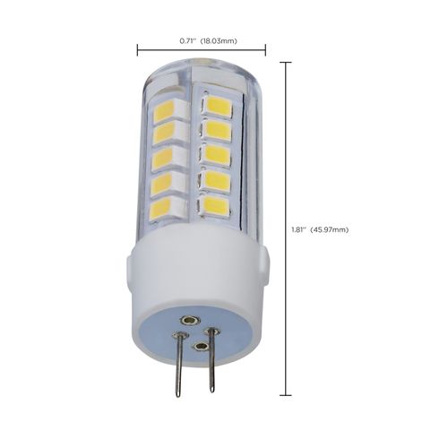Main product image of 4.5 Watt T6 LED Bulb - Clear Finish - Bi Pin G4 Base - 5000K - 12 Volt (6 Pack)