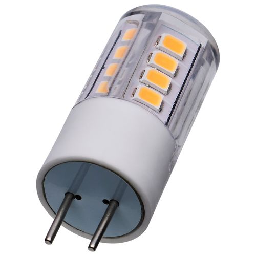 Main product image of 3 Watt T5 LED Bulb - Clear Finish - GY6.35 Base - 3000K - 12 Volt (6 Pack)