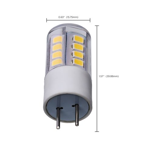 Main product image of 3 Watt T5 LED Bulb - Clear Finish - GY6.35 Base - 5000K - 12 Volt (6 Pack)