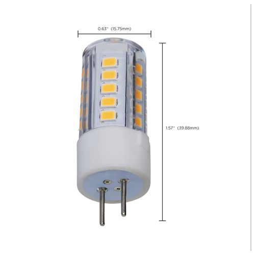 Main product image of 4.5 Watt T6 LED Bulb - Clear Finish - GY6.35 Base - 3000K - 12 Volt (6 Pack)