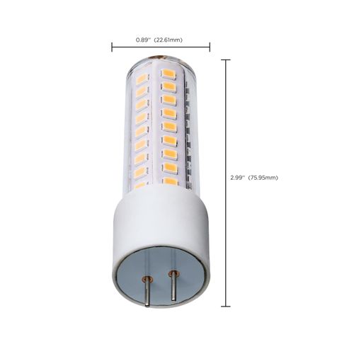 Main product image of 6.5 Watt T6 LED Bulb - Clear Finish - GY6.35 Base - 3000K - 12 Volt (4 Pack)