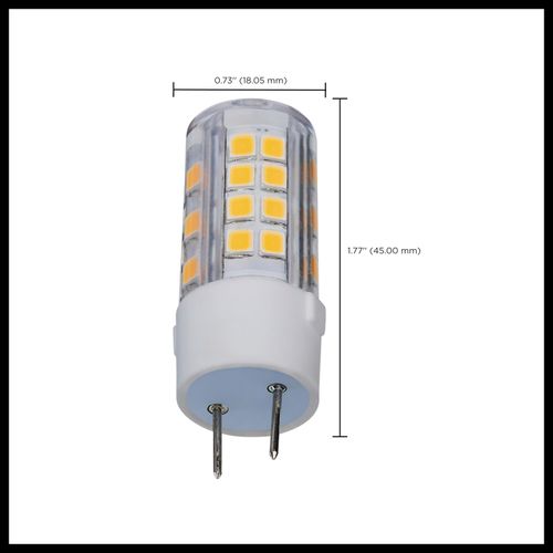 Main product image of 4.5 Watt T6 LED Bulb - Clear Finish - G8 Base - 3000K - 120 Volt (6 Pack)