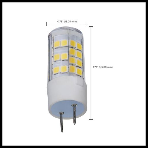 Main product image of 4.5 Watt T6 LED Bulb - Clear Finish - G8 Base - 5000K - 120 Volt (6 Pack)