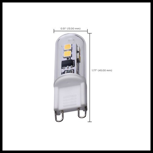 Main product image of 2 Watt T4 LED Bulb - Clear Finish - G9 Base - 5000K - 120 Volt (6 Pack)