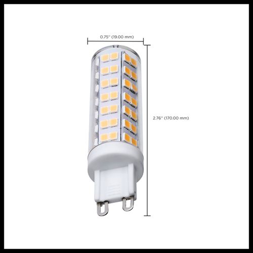 Main product image of 6.5 Watt T6 LED Bulb - Clear Finish - G9 Base - 3000K - 120 Volt (3 Pack)