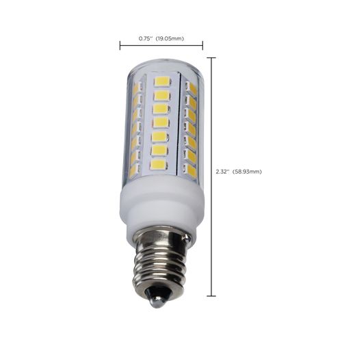 Main product image of 5 Watt T6 LED Bulb - Clear Finish - E12 Base - 5000K - 120 Volt (5 Pack)