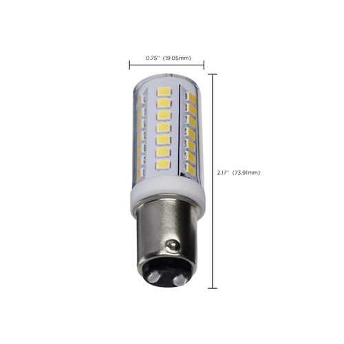 Main product image of 5 Watt T6 LED Bulb - Clear Finish - DC Base - 5000K - 120 Volt (5 Pack)