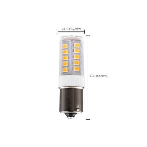 Main product image of 4.5 Watt T6 LED Bulb - Clear Finish - BA15s Base - 3000K - 12 Volt (8 Pack)