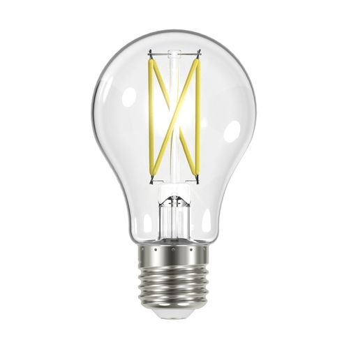 Main product image of 8 Watt LED A19 Bulb - Clear - Medium Base - 3000K - 90 CRI - 120 Volt (6 Pack)
