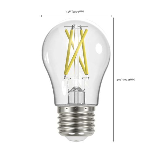 Main product image of 8 Watt LED A19 Bulb - Clear - Medium Base - 3000K - 90 CRI - 120 Volt (6 Pack)