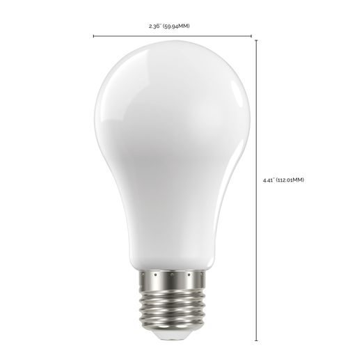 Main product image of 13.5 Watt A19 LED Bulb - 100 Watt Replacement - Soft White - Medium base - 2700K - 120 Volt (8 Pack)