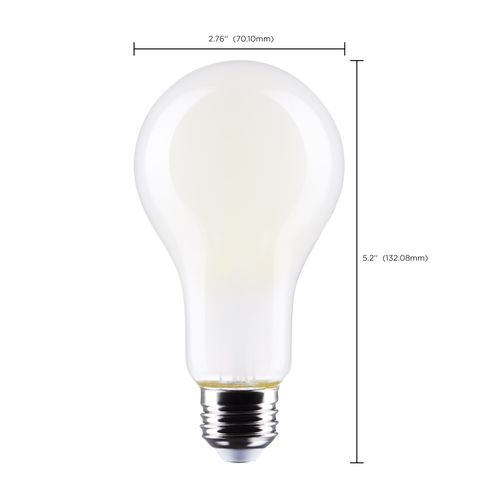Main product image of 18.5 Watt - A21 LED Bulb - Frost Finish - Medium base - 4000K - 120 Volt (3 Pack)