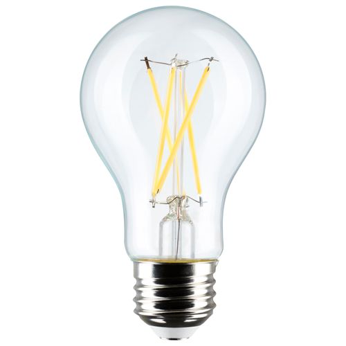 Main product image of 8 Watt A19 LED Bulb - Clear - 2700K - Medium Base - 120 Volt (12 Pack)